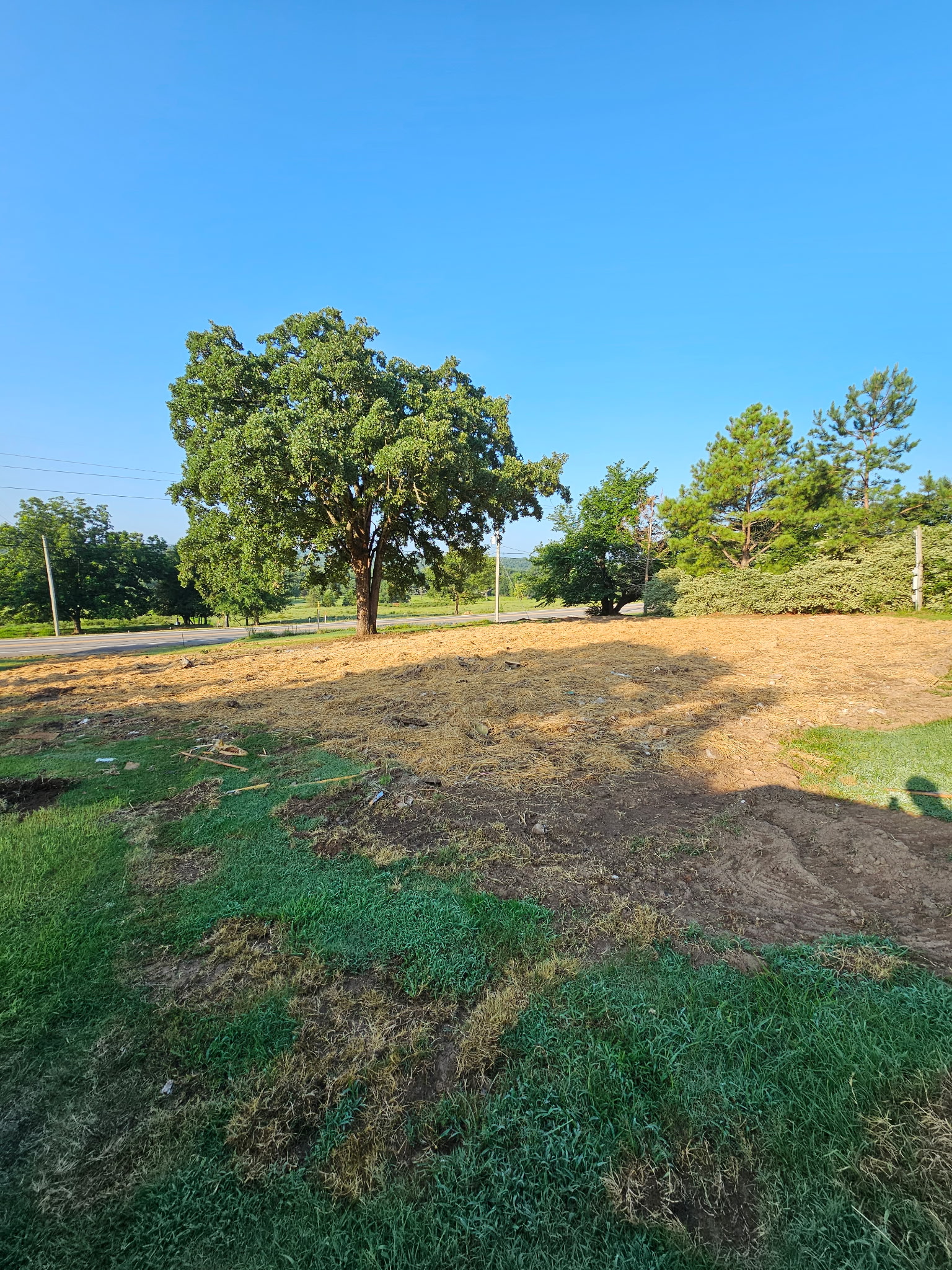 Open ground and surrounding context at Tract 23X in a later project view.